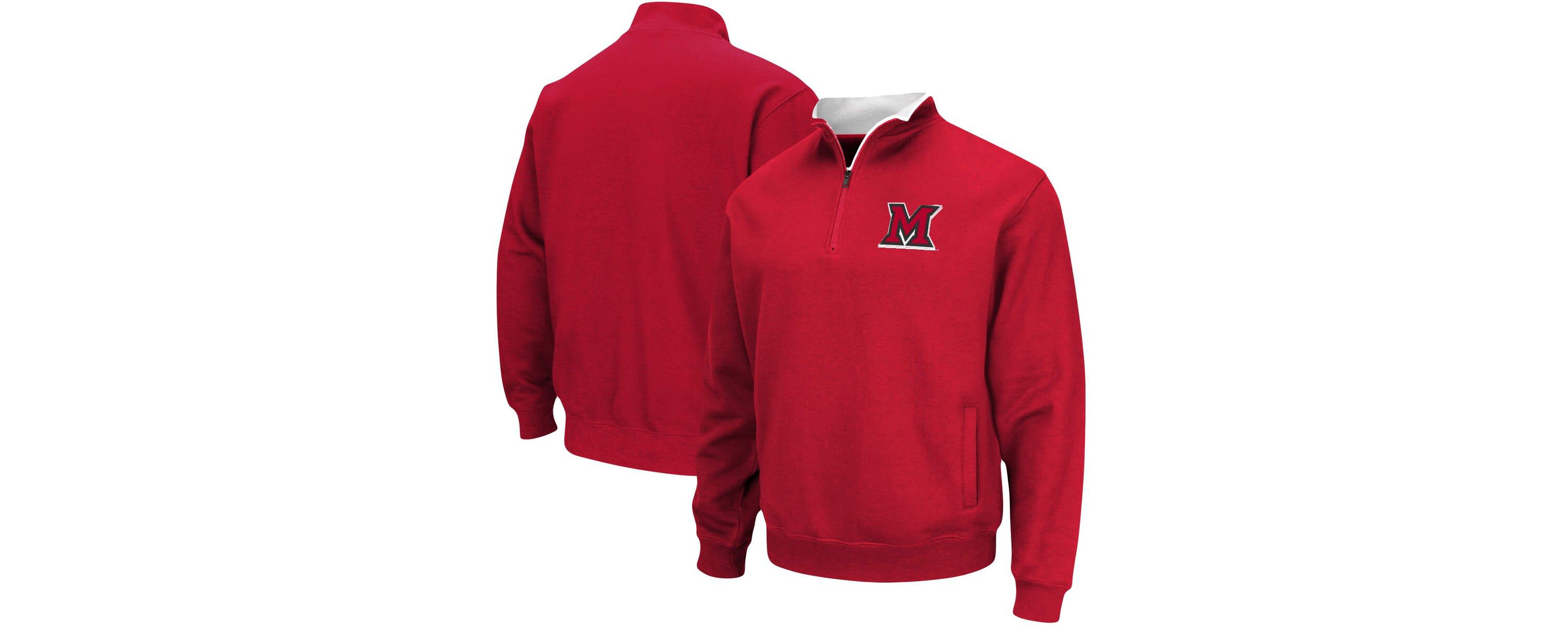 Miami (OH) RedHawks NCAA Miami University RedHawks Tortugas Logo Quarter-Zip Jacket