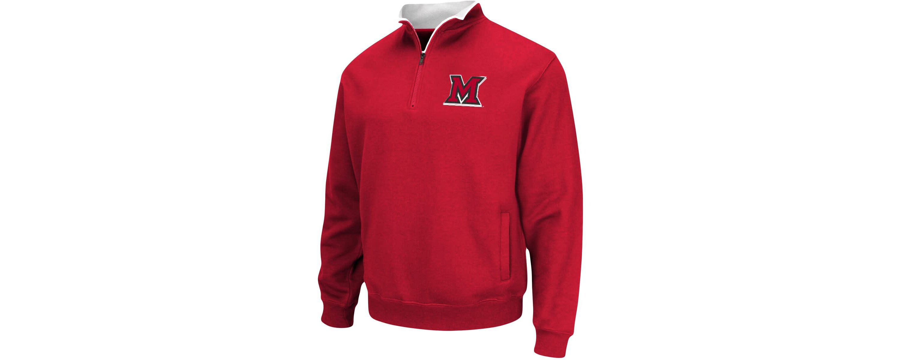 Miami (OH) RedHawks NCAA Miami University RedHawks Tortugas Logo Quarter-Zip Jacket