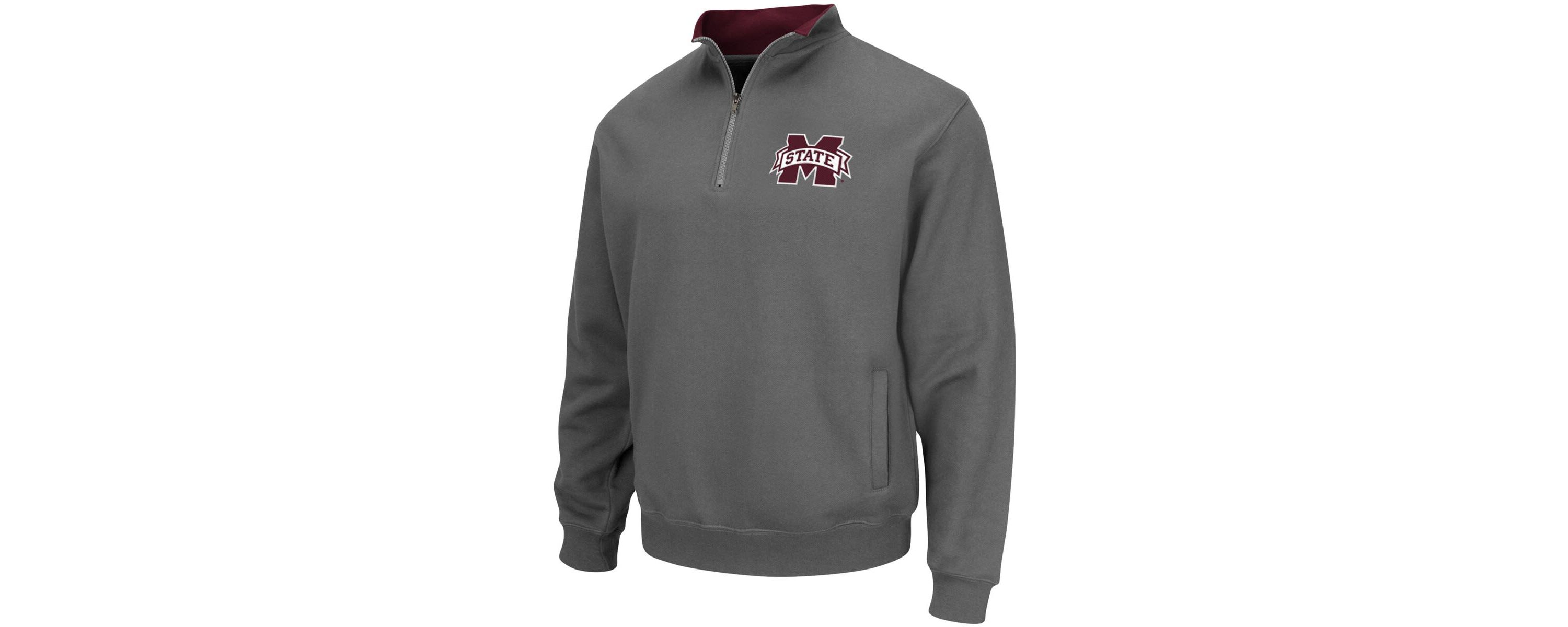 NCAA Mississippi State Bulldogs Tortugas Logo Quarter-Zip Jacket