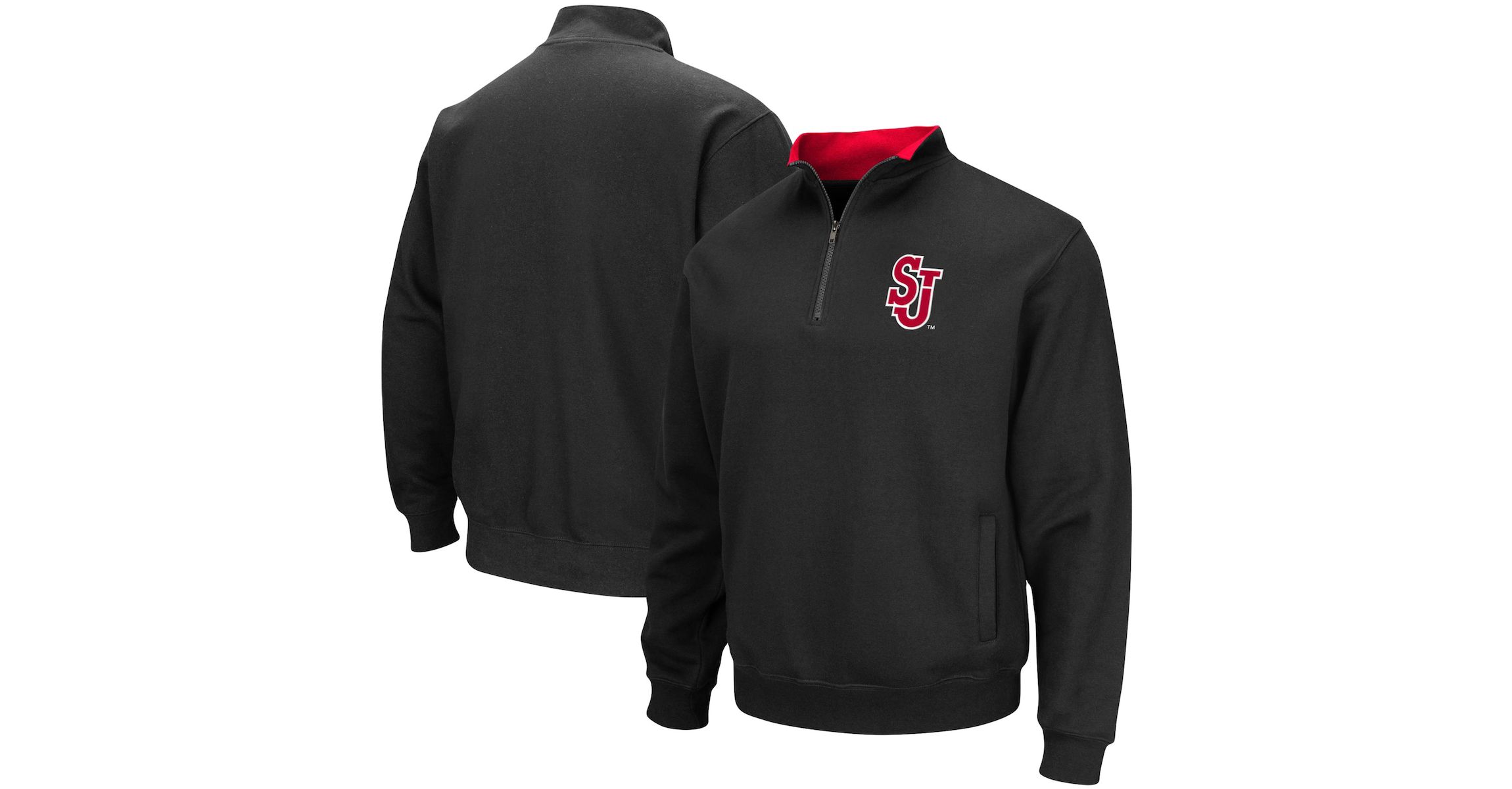 St. Johns Red Storm NCAA St. Johns Storm Tortugas Logo Quarter-Zip Jacket