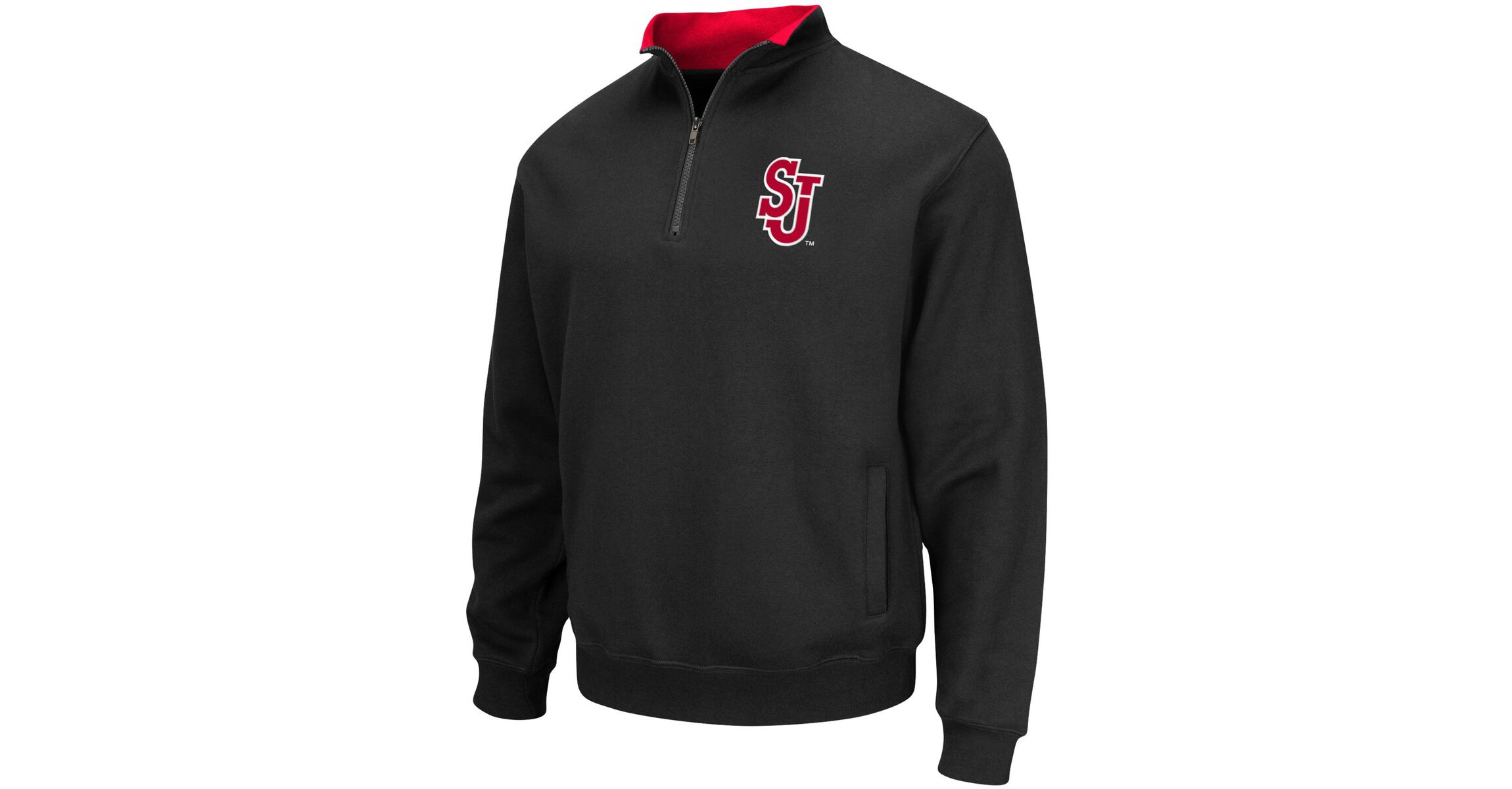 St. Johns Red Storm NCAA St. Johns Storm Tortugas Logo Quarter-Zip Jacket