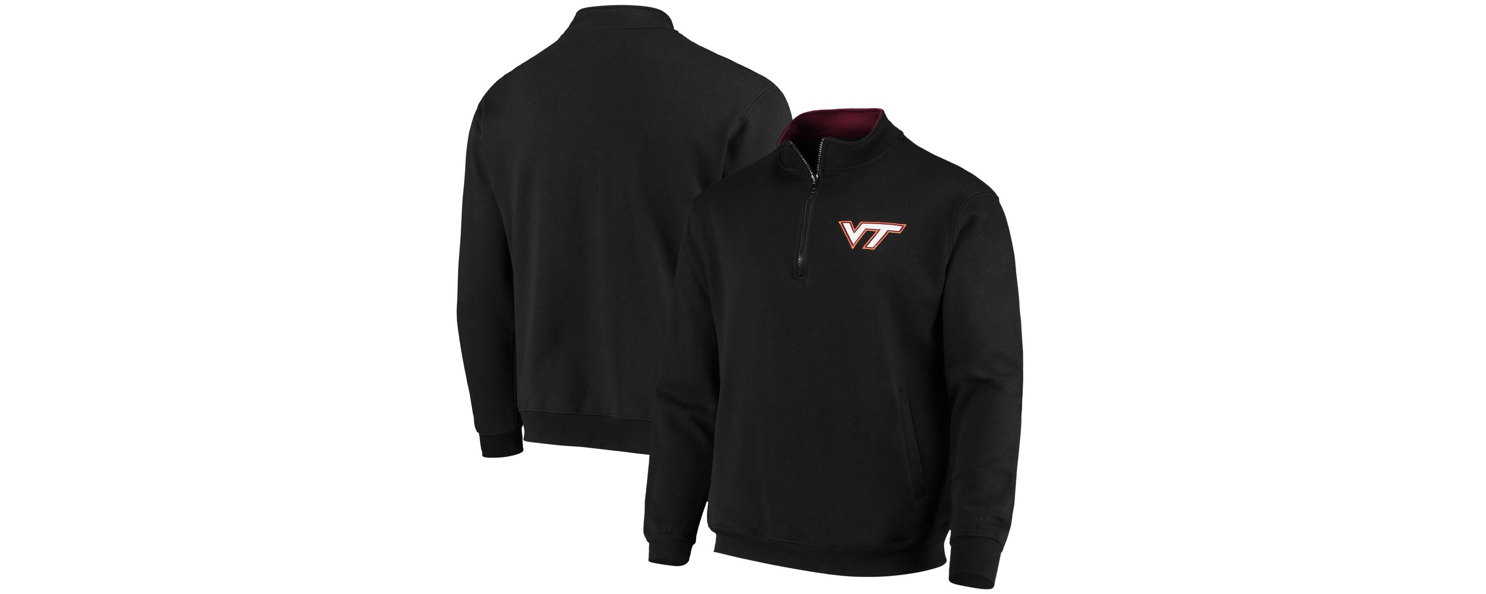 NCAA Virginia Tech Hokies Tortugas Logo Quarter-Zip Jacket