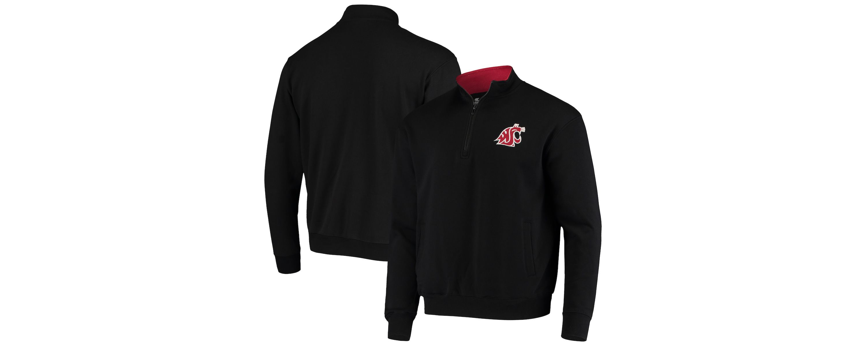 NCAA Washington State Cougars Tortugas Logo Quarter-Zip Jacket