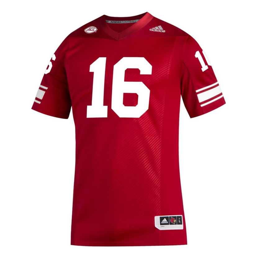 NCAA #16 Louisville Cardinals Premier Strategy Football Jersey