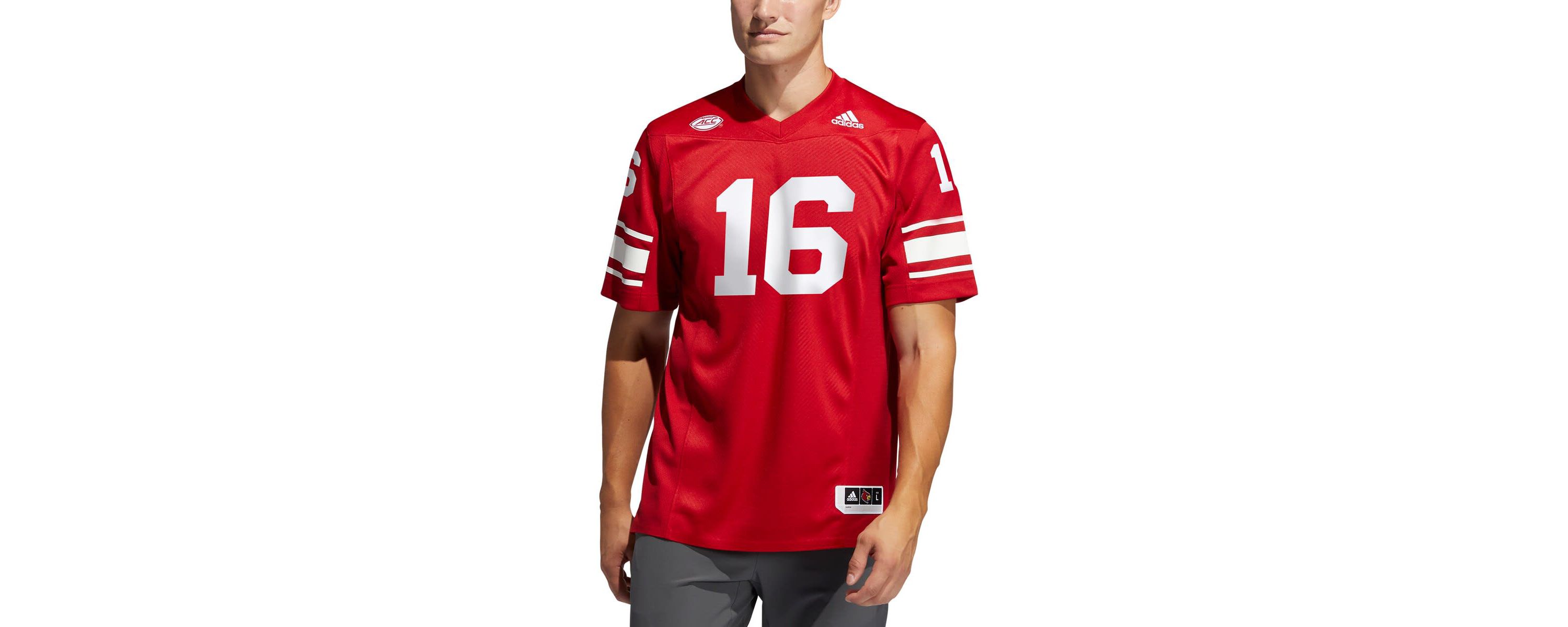 NCAA #16 Louisville Cardinals Premier Strategy Football Jersey