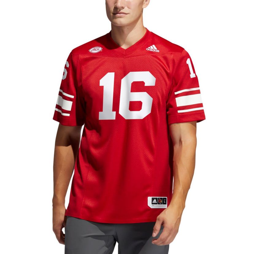 NCAA #16 Louisville Cardinals Premier Strategy Football Jersey