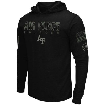 NCAA Air Force Falcons OHT Military Appreciation Hoodie Long Sleeve T-Shirt