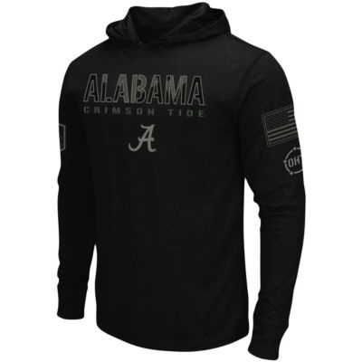 Alabama Crimson Tide NCAA OHT Military Appreciation Hoodie Long Sleeve T-Shirt