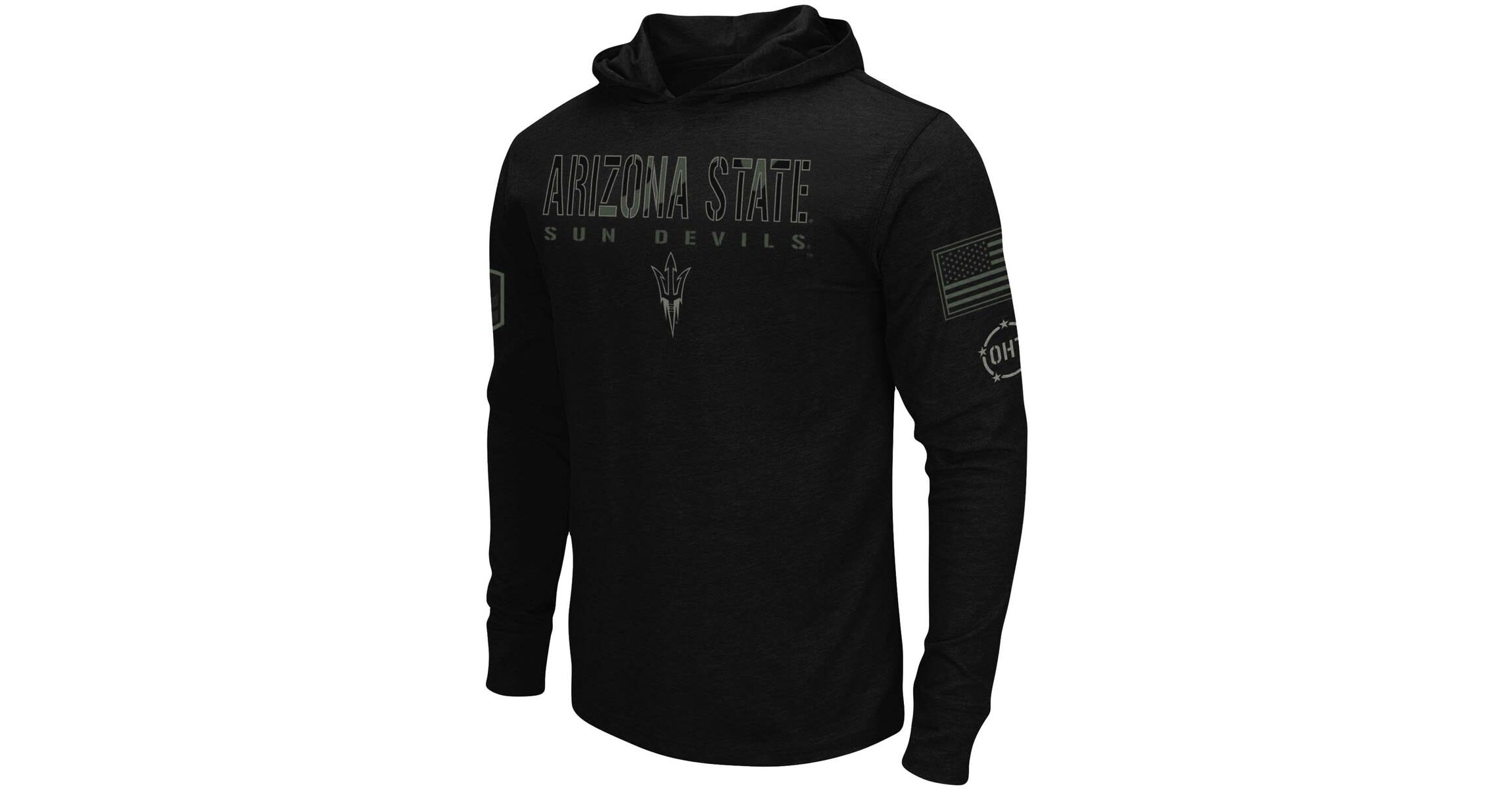 NCAA Arizona State Sun Devils OHT Military Appreciation Hoodie Long Sleeve T-Shirt