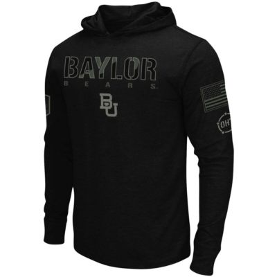 NCAA Baylor Bears OHT Military Appreciation Hoodie Long Sleeve T-Shirt