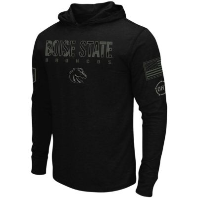 NCAA Boise State Broncos OHT Military Appreciation Hoodie Long Sleeve T-Shirt