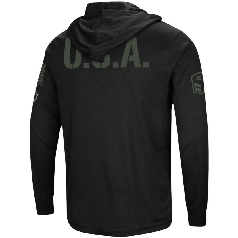 NCAA Colorado Buffaloes OHT Military Appreciation Hoodie Long Sleeve T-Shirt