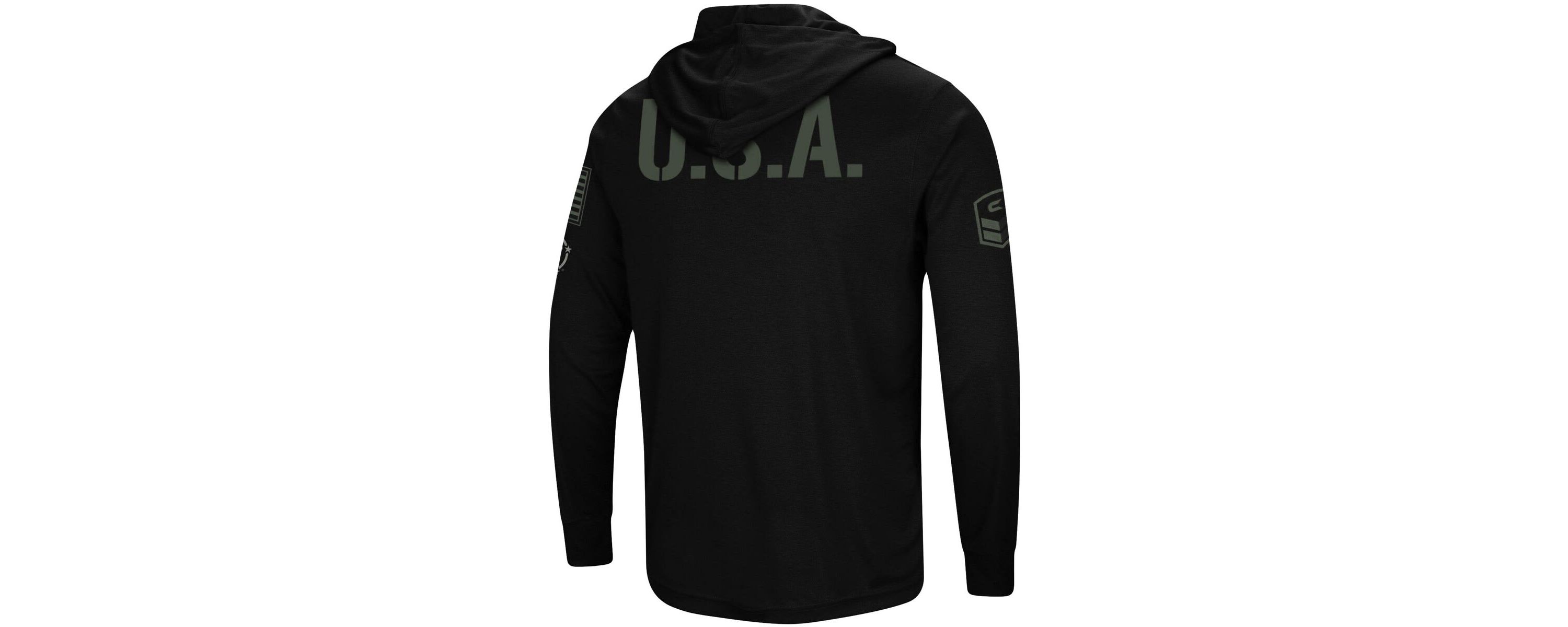 NCAA Michigan State Spartans OHT Military Appreciation Hoodie Long Sleeve T-Shirt