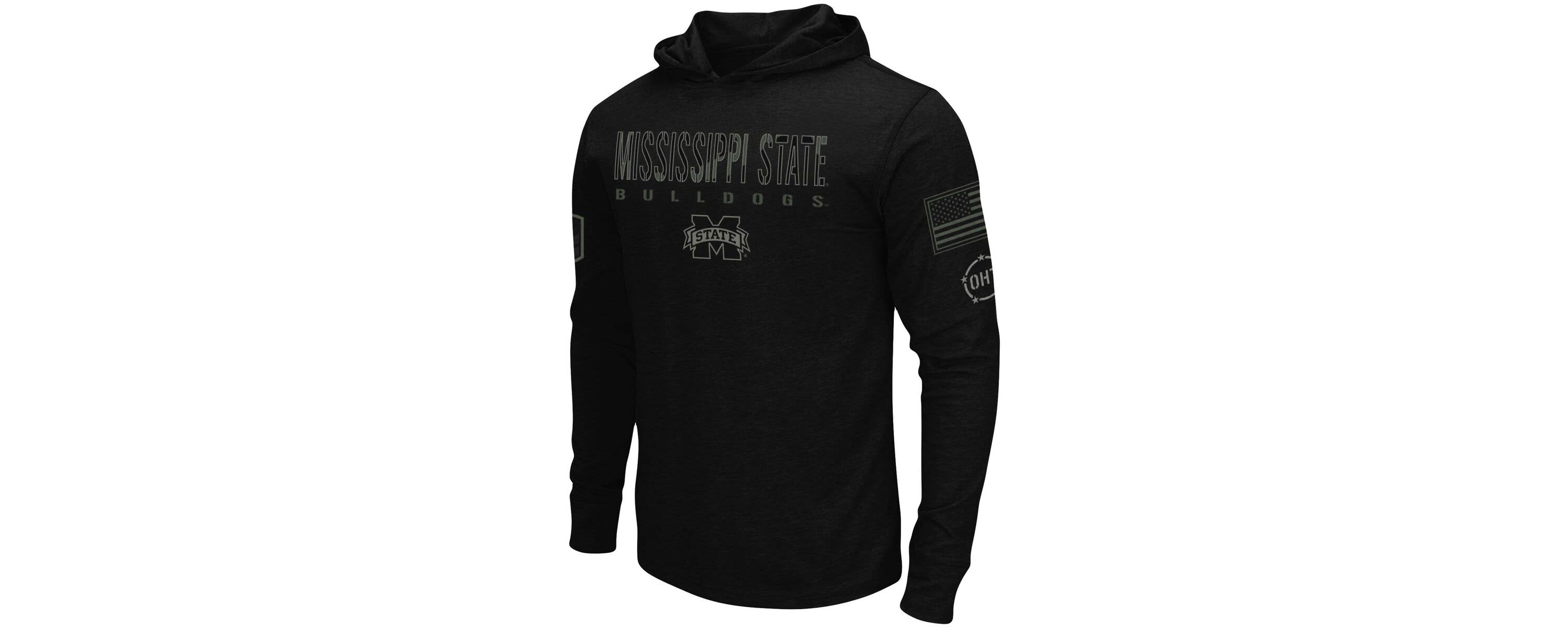 NCAA Mississippi State Bulldogs OHT Military Appreciation Hoodie Long Sleeve T-Shirt
