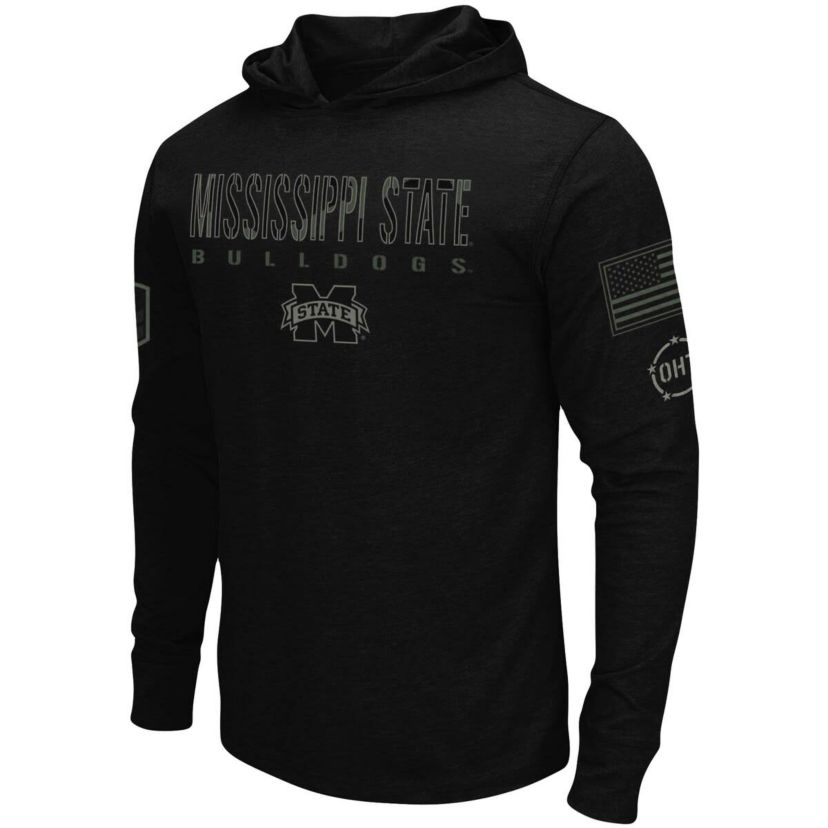 NCAA Mississippi State Bulldogs OHT Military Appreciation Hoodie Long Sleeve T-Shirt