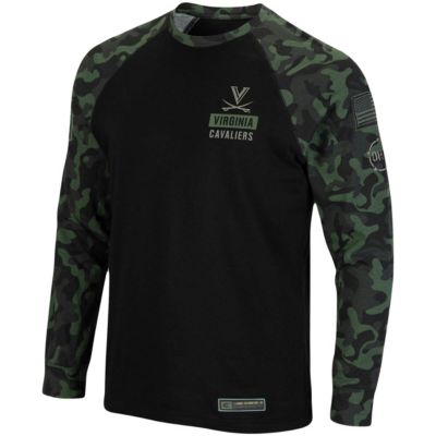 NCAA Virginia Cavaliers OHT Military Appreciation Raglan Long Sleeve T-Shirt