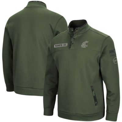 NCAA Washington State Cougars OHT Military Appreciation Digit Quarter-Snap Jacket