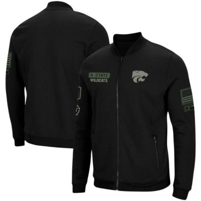 NCAA Kansas State Wildcats OHT Military Appreciation High-Speed Bomber Full-Zip Jacket