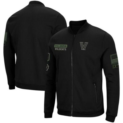 NCAA Villanova Wildcats OHT Military Appreciation High-Speed Bomber Full-Zip Jacket