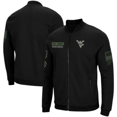 NCAA West Virginia Mountaineers OHT Military Appreciation High-Speed Bomber Full-Zip Jacket