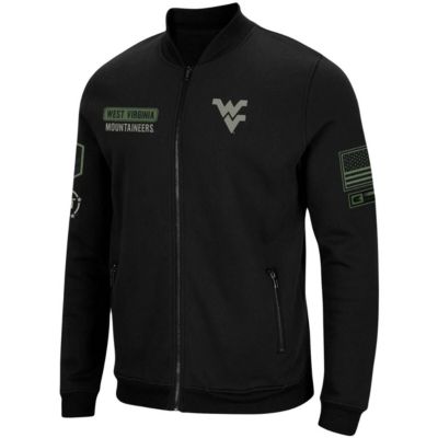 NCAA West Virginia Mountaineers OHT Military Appreciation High-Speed Bomber Full-Zip Jacket