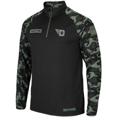 NCAA Dayton Flyers OHT Military Appreciation Take Flight Raglan Quarter-Zip Jacket