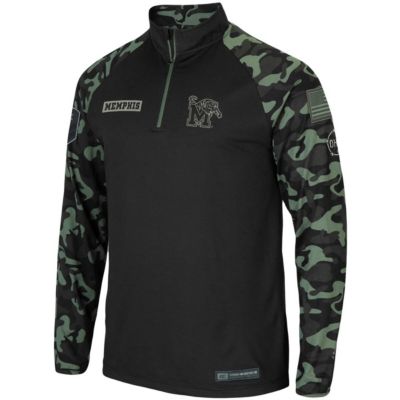 NCAA Memphis Tigers OHT Military Appreciation Take Flight Raglan Quarter-Zip Jacket