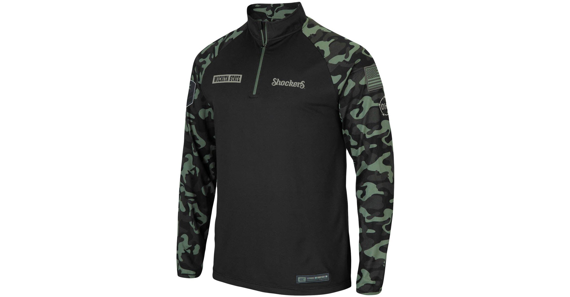 NCAA Wichita State Shockers OHT Military Appreciation Take Flight Raglan Quarter-Zip Jacket