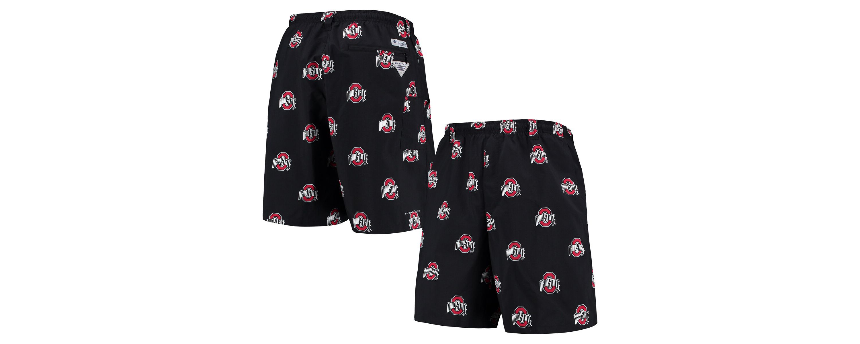 NCAA Ohio State Buckeyes PFG Backcast II 8" Omni-Shade Hybrid Shorts