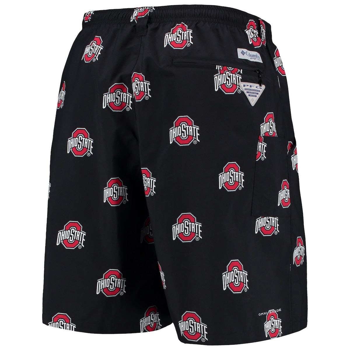 NCAA Ohio State Buckeyes PFG Backcast II 8" Omni-Shade Hybrid Shorts