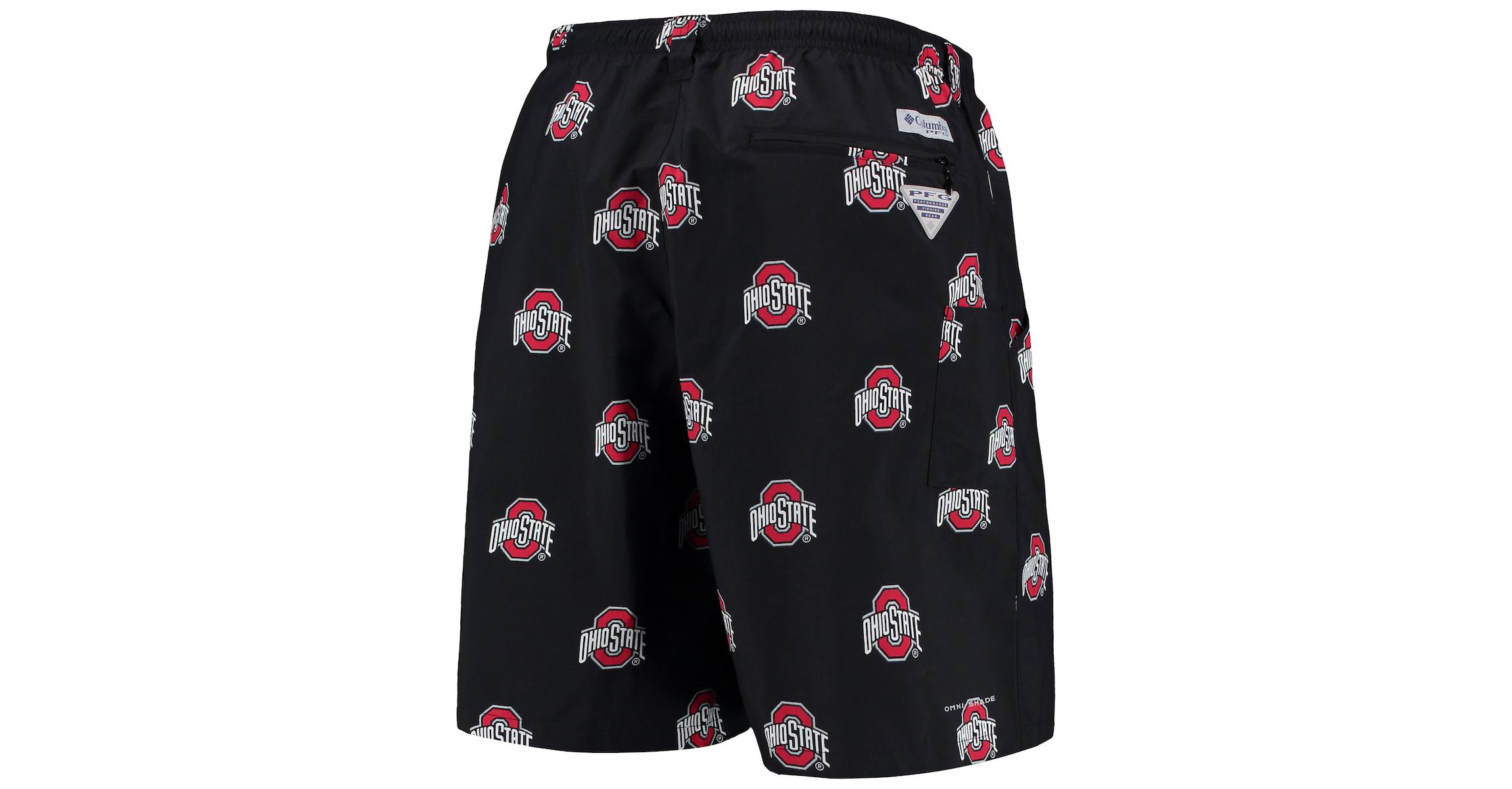 NCAA Ohio State Buckeyes PFG Backcast II 8" Omni-Shade Hybrid Shorts