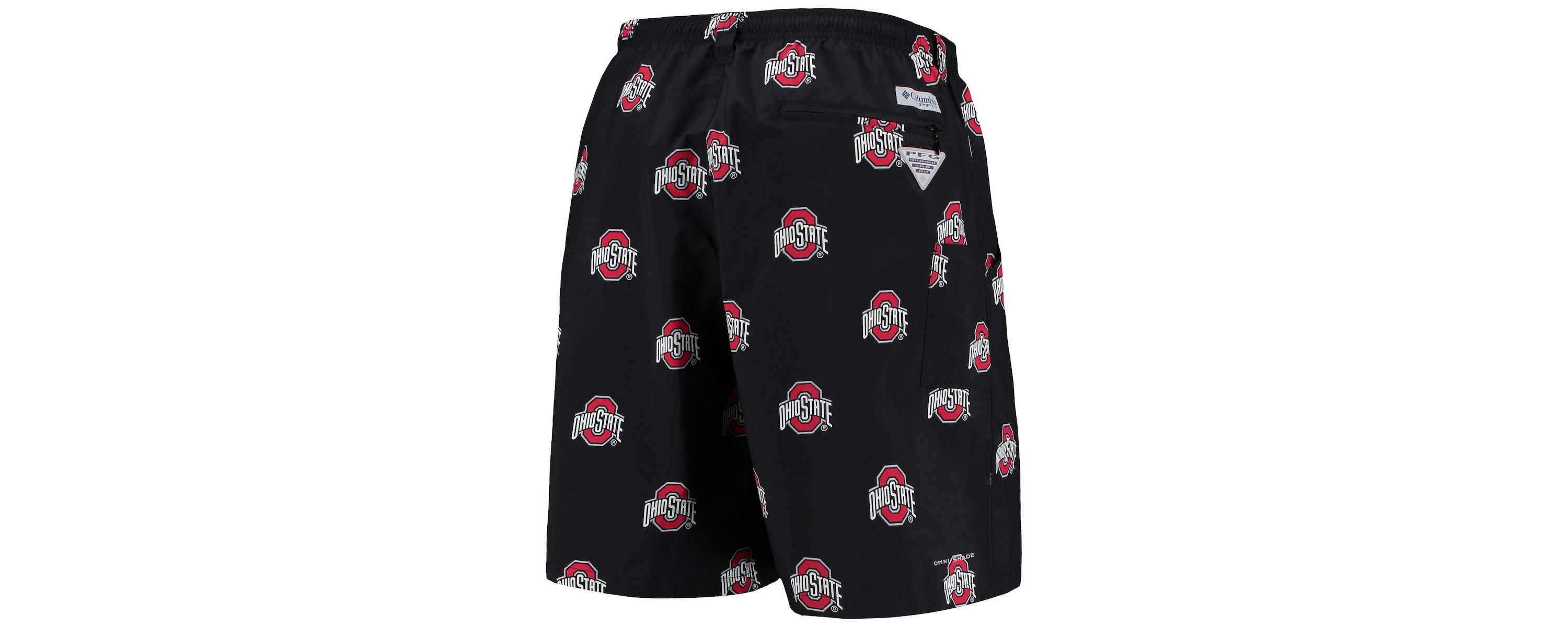 NCAA Ohio State Buckeyes PFG Backcast II 8" Omni-Shade Hybrid Shorts