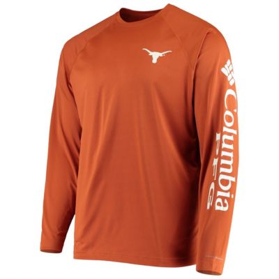 NCAA Texas Longhorns Terminal Tackle Omni-Shade Raglan Long Sleeve T-Shirt