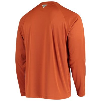 NCAA Texas Longhorns Terminal Tackle Omni-Shade Raglan Long Sleeve T-Shirt