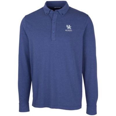 NCAA Kentucky Wildcats Advantage Long Sleeve Polo