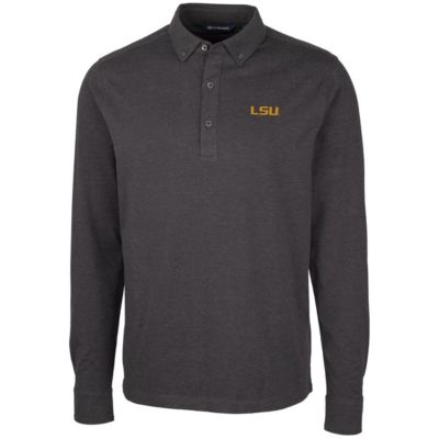 NCAA LSU Tigers Advantage Long Sleeve Polo