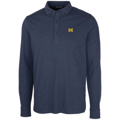 NCAA Michigan Wolverines Advantage Long Sleeve Polo