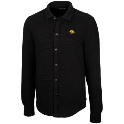 NCAA Iowa Hawkeyes Coastal Button-Up Shirt Jacket