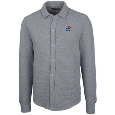 NCAA Kansas Jayhawks Coastal Button-Up Shirt Jacket