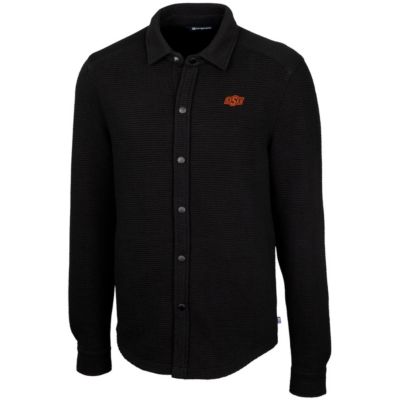 NCAA Oklahoma State Cowboys Coastal Button-Up Shirt Jacket