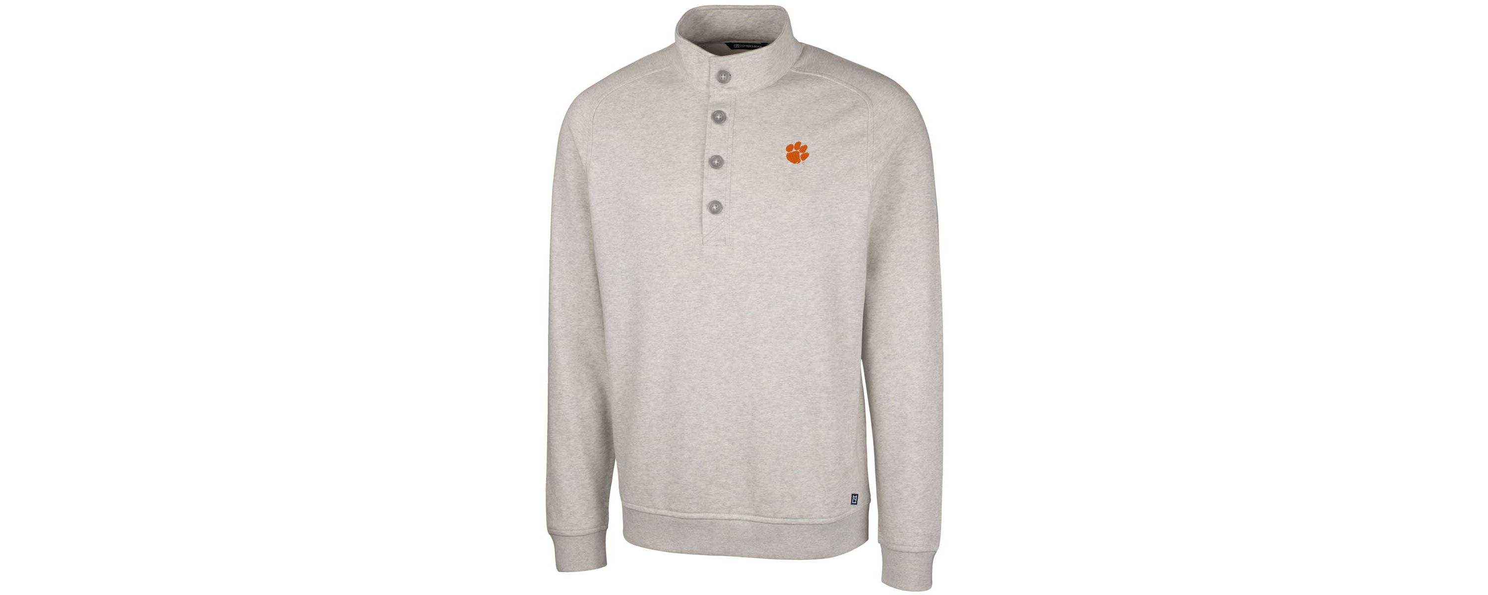 NCAA Clemson Tigers Saturday Mock Pullover Sweatshirt