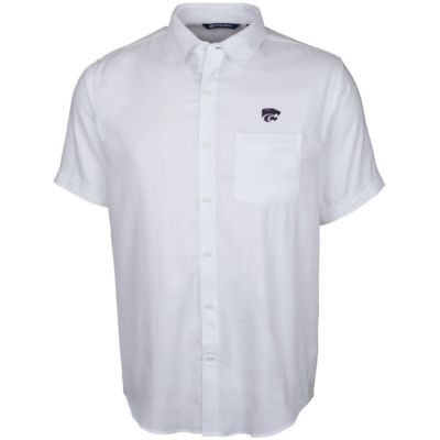 NCAA Kansas State Wildcats Windward Twill Button-Up Short Sleeve Shirt