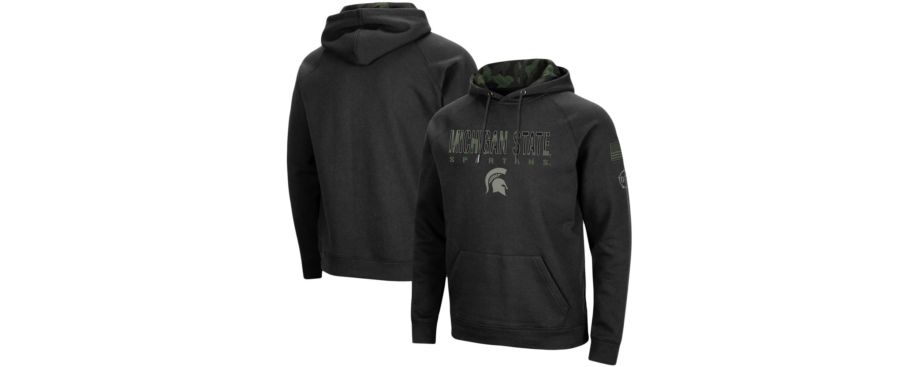 NCAA Michigan State Spartans OHT Military Appreciation Pullover Hoodie
