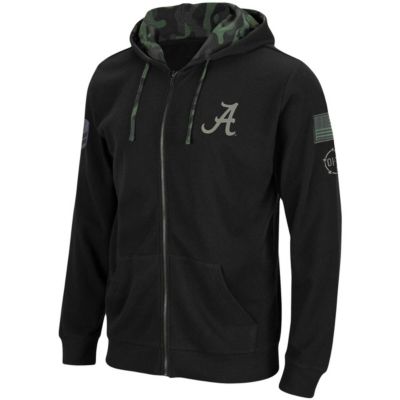 Alabama Crimson Tide NCAA OHT Slim Fit Lightweight Waffle Full-Zip Hoodie