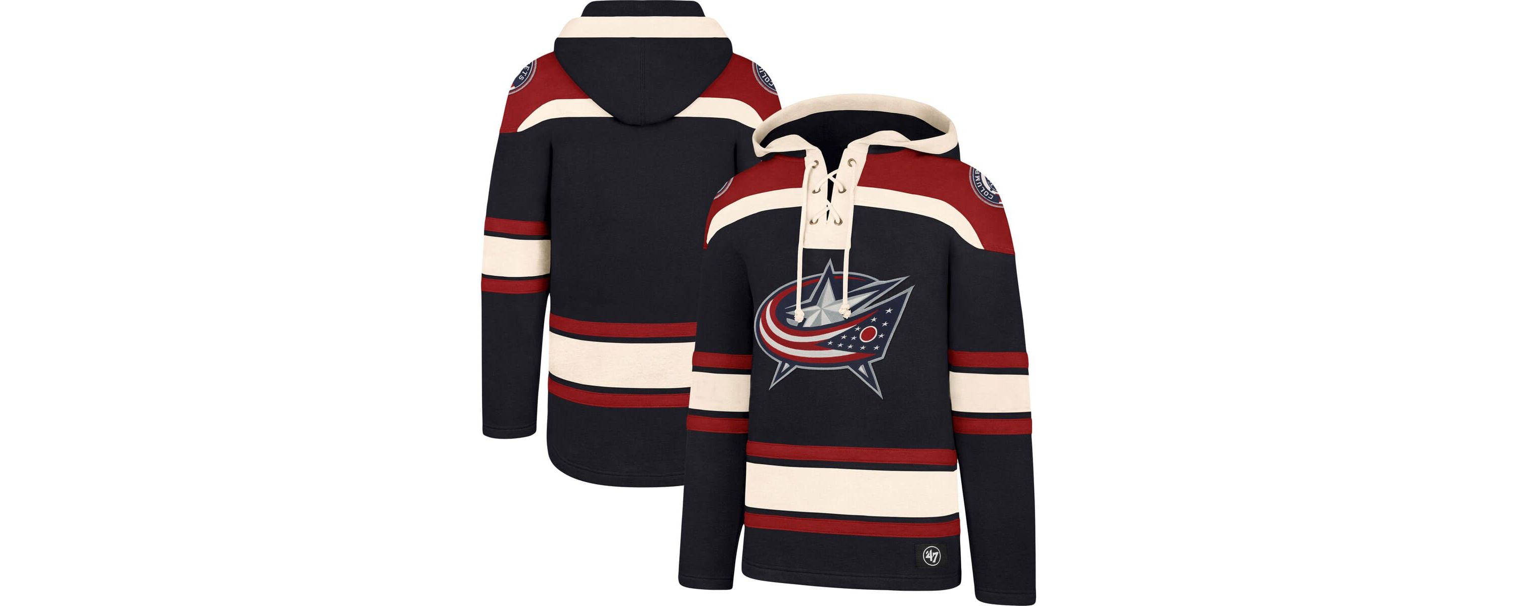 NHL Columbus Jackets Superior Lacer Pullover Hoodie