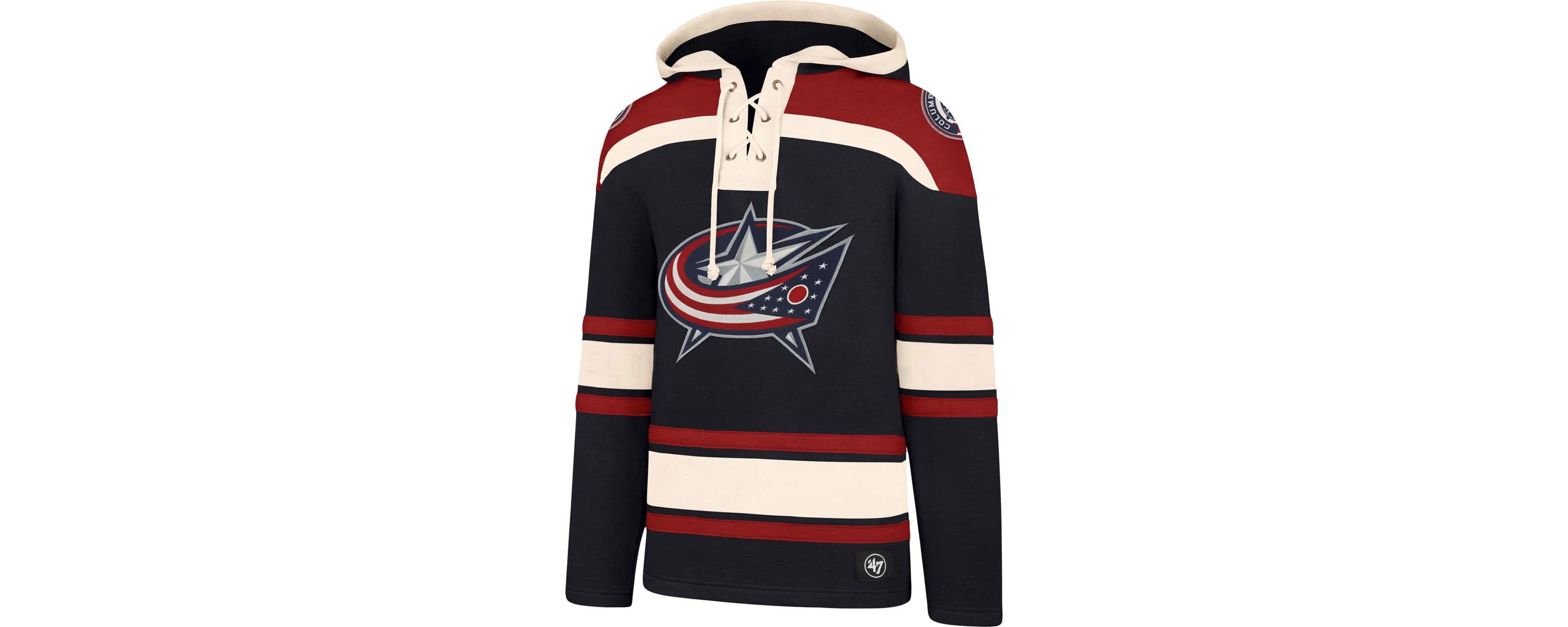 NHL Columbus Jackets Superior Lacer Pullover Hoodie