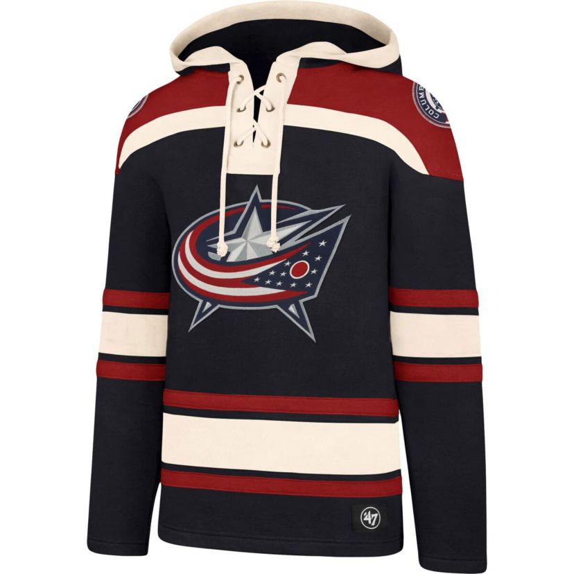 NHL Columbus Jackets Superior Lacer Pullover Hoodie