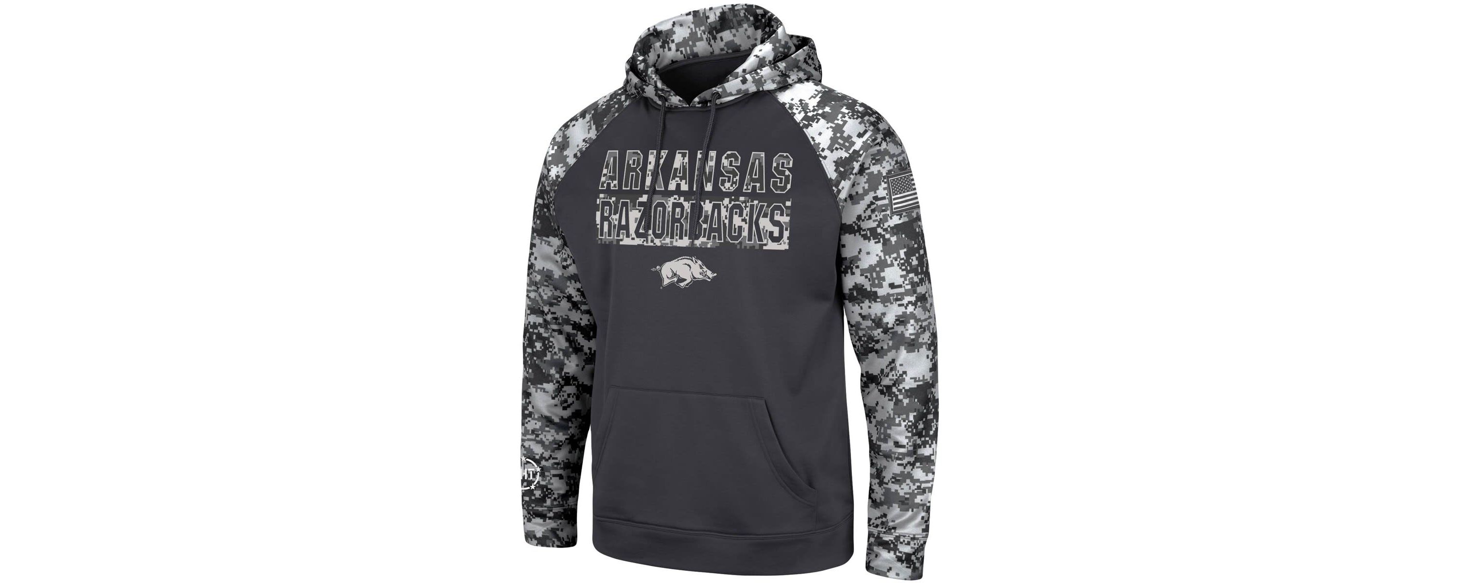 NCAA Arkansas Razorbacks OHT Military Appreciation Digital Pullover Hoodie