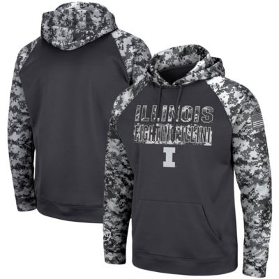 NCAA Illinois Fighting Illini OHT Military Appreciation Digital Pullover Hoodie