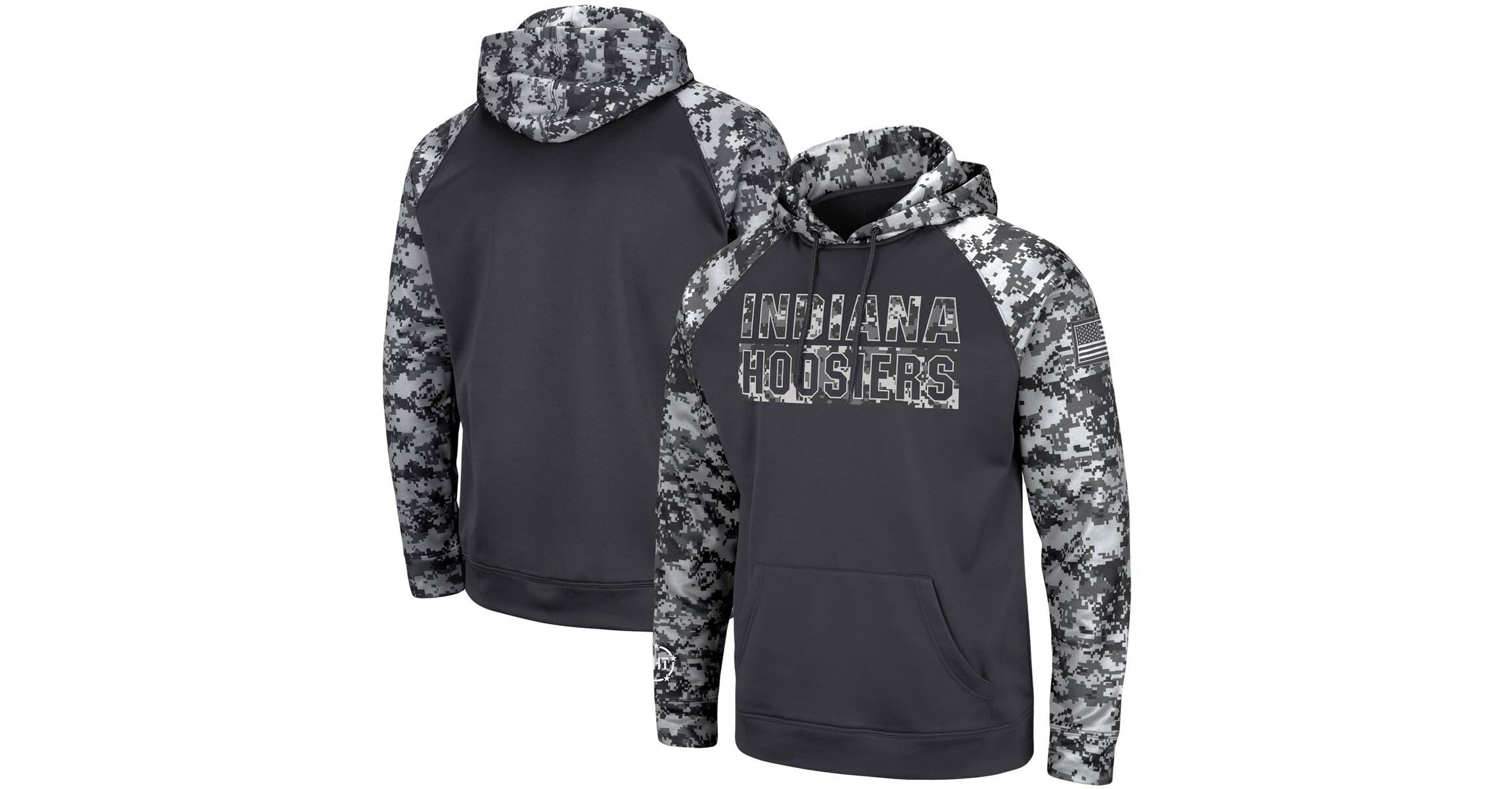 NCAA Indiana Hoosiers OHT Military Appreciation Digital Pullover Hoodie